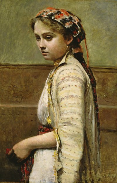 Görög lány, Mlle. Dobigny, 1868-70 alkotó: Jean Baptiste Camille Corot